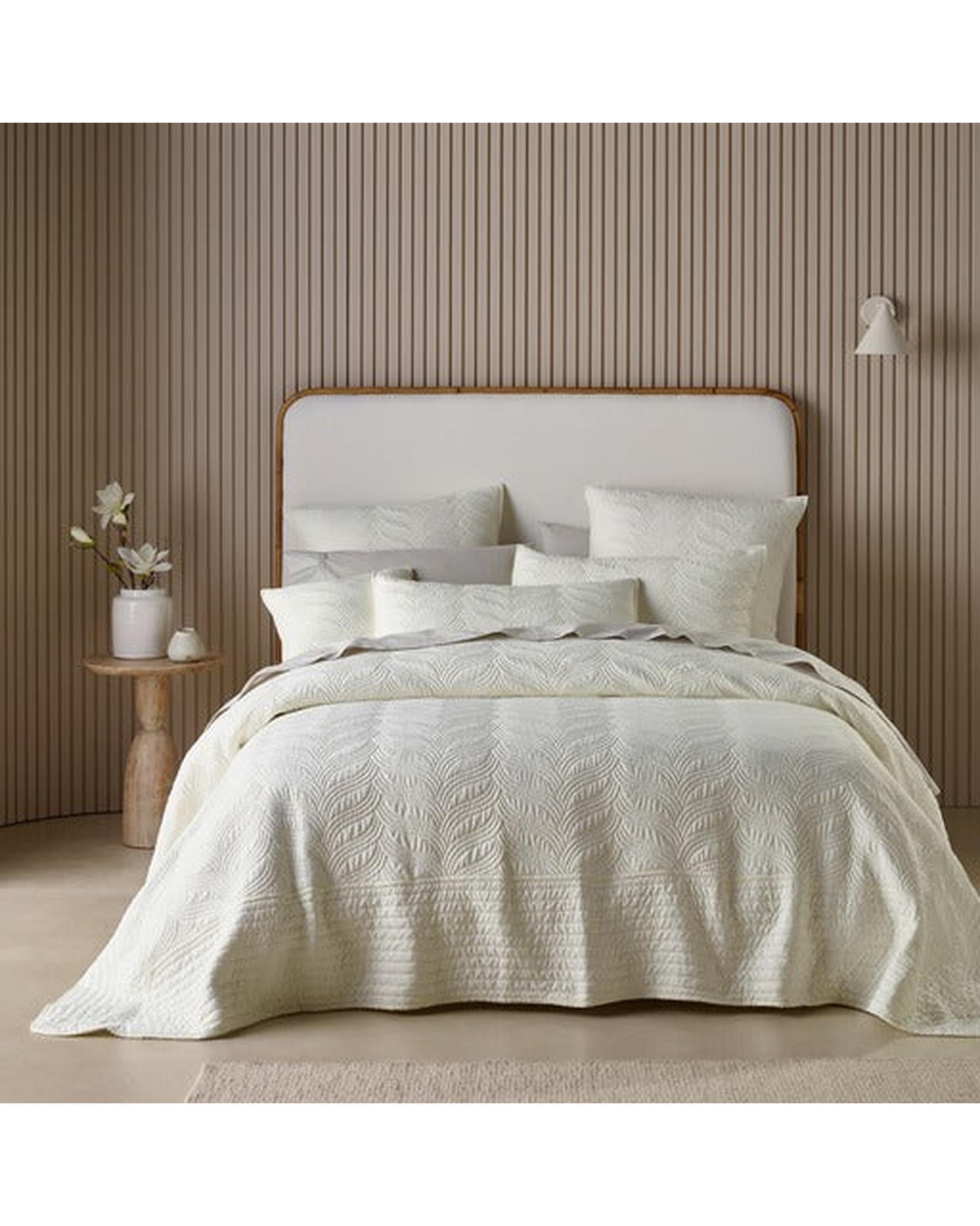 Bianca Bedding Kamala Cream Polyester Bedspread Set Bianca Bedding