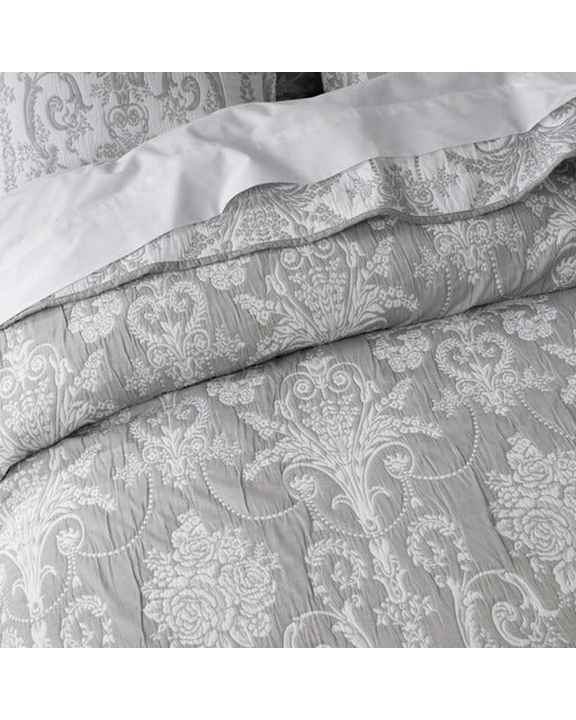 Bianca Bedding Olivia Grey Polyester/Cotton Coverlet Set Bianca Bedding