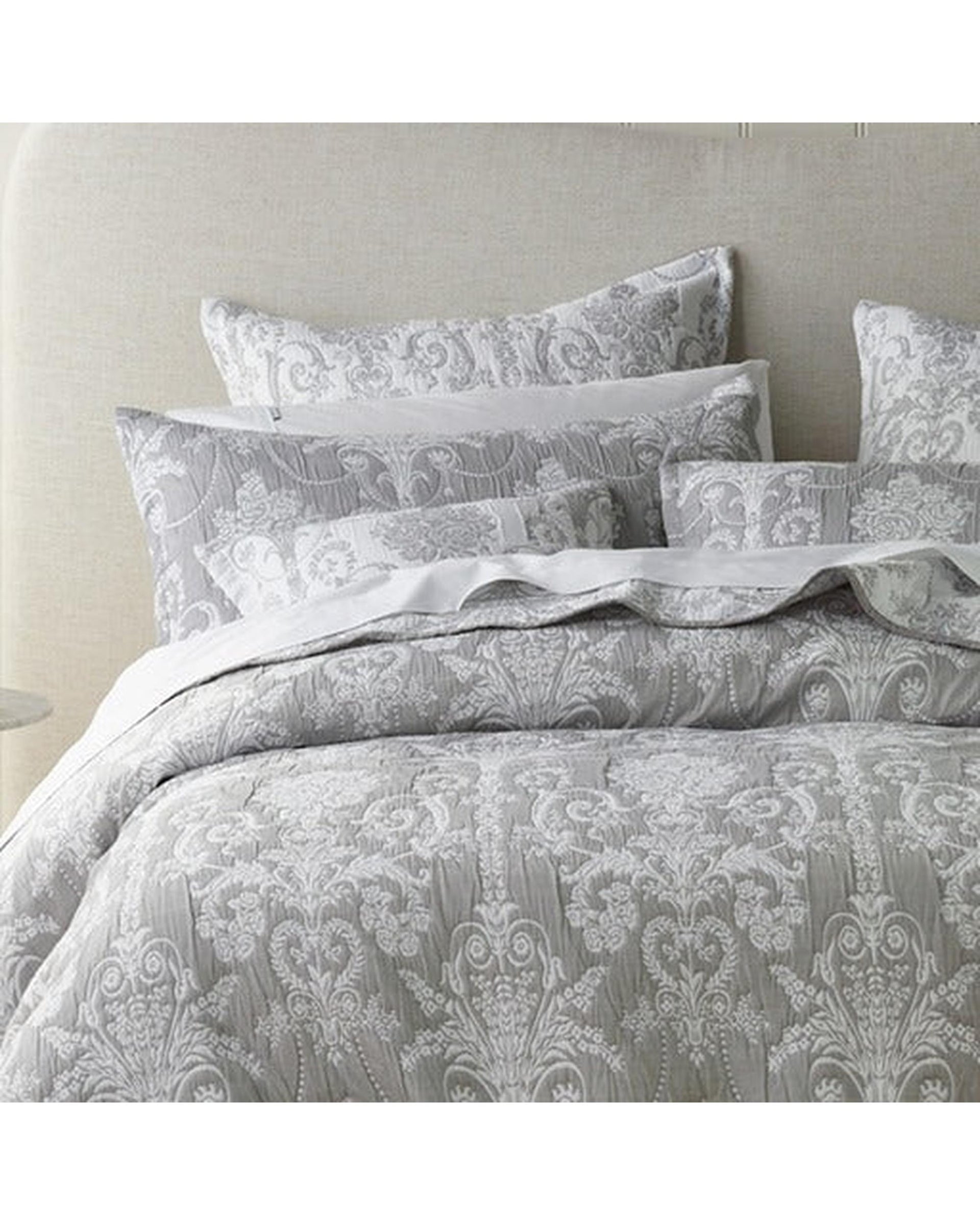 Bianca Bedding Olivia Grey Polyester/Cotton Coverlet Set Bianca Bedding