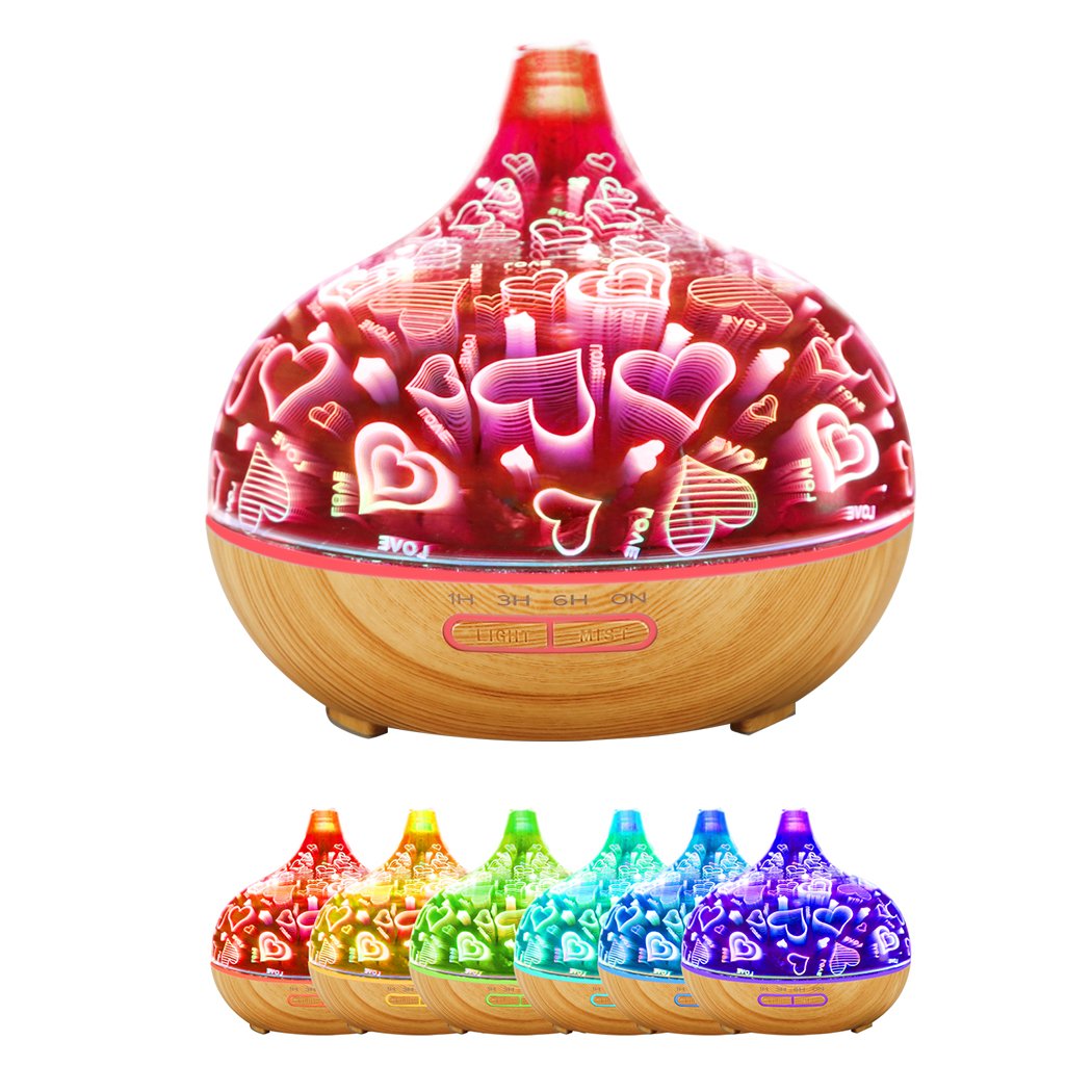 Aroma Diffuser Aromatherapy Ultrasonic Humidifier Essential Oil Purifier Heart Big Bedding Australia