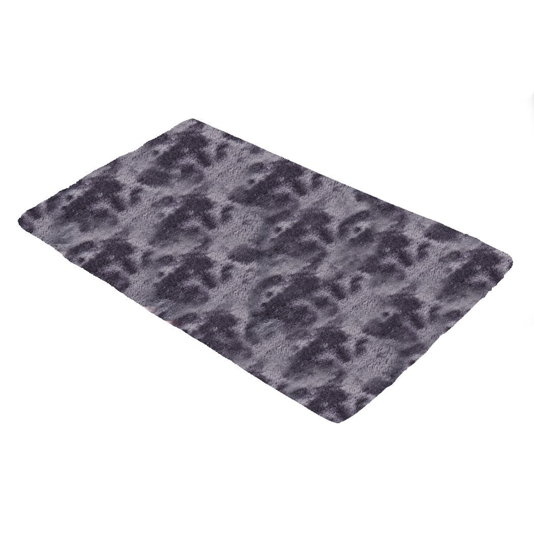 Floor Rug Shaggy Rugs Soft Large Carpet Area Tie-dyed Midnight City 140x200cm Big Bedding Australia