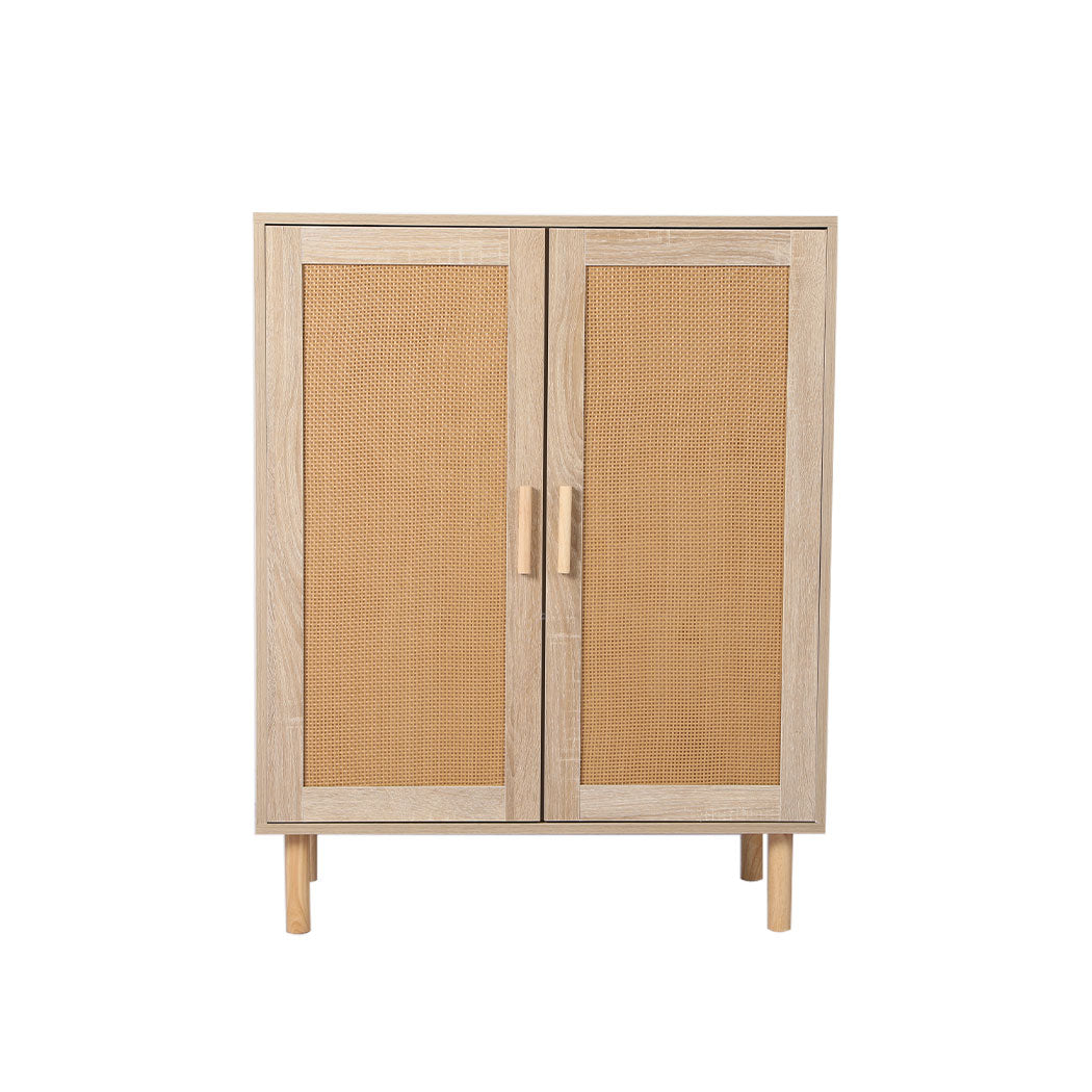 Storage Cabinet Rattan Dresser Chest of Drawers Tallboy Wooden Cabinet Levede