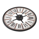 Vintage Chic Wooden Shabby Large Wall Clock Art Round Oversized Digital French Big Bedding Australia