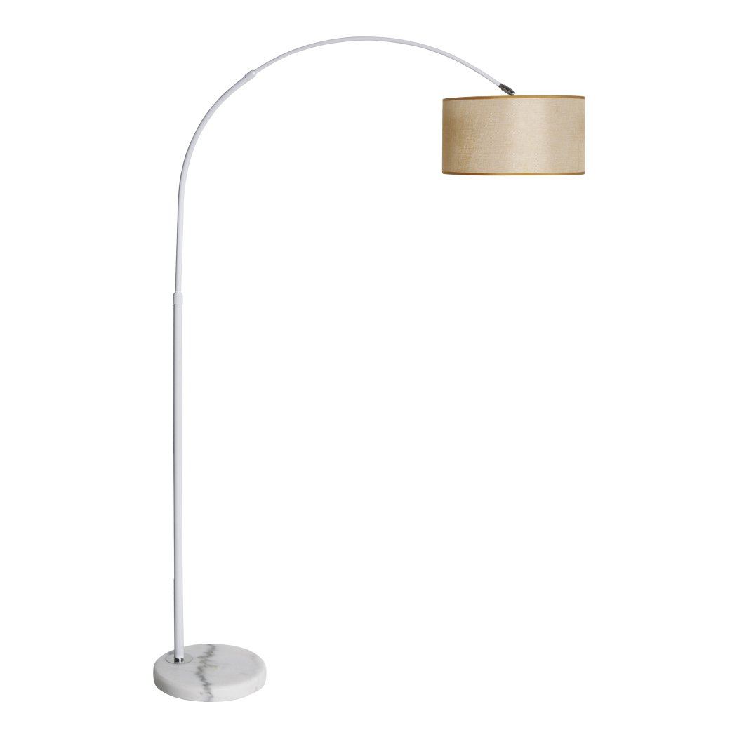 Modern LED Floor Lamp Reading Light Free Standing Height Adjustable Marble Base Big Bedding Australia