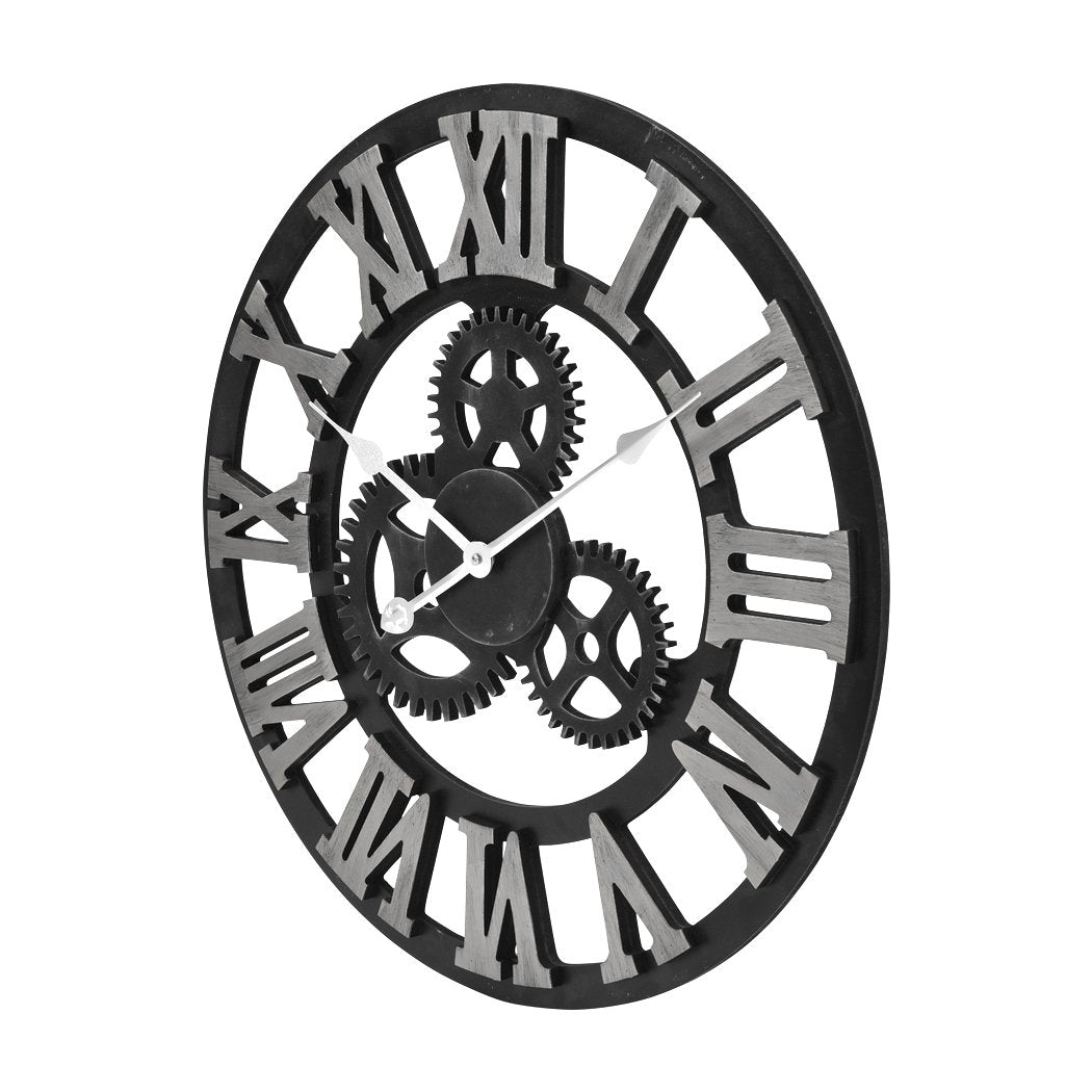 Chic Large Art Wall Clock Rustic Iron Metal Vintage Industrial luxury French Big Bedding Australia