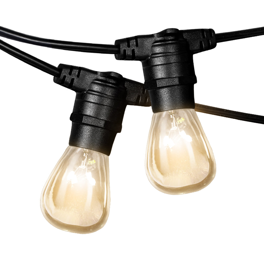 38M Festoon String Lights Kits Christmas Wedding Party Waterproof Indoor/Outdoor Type2 Big Bedding Australia