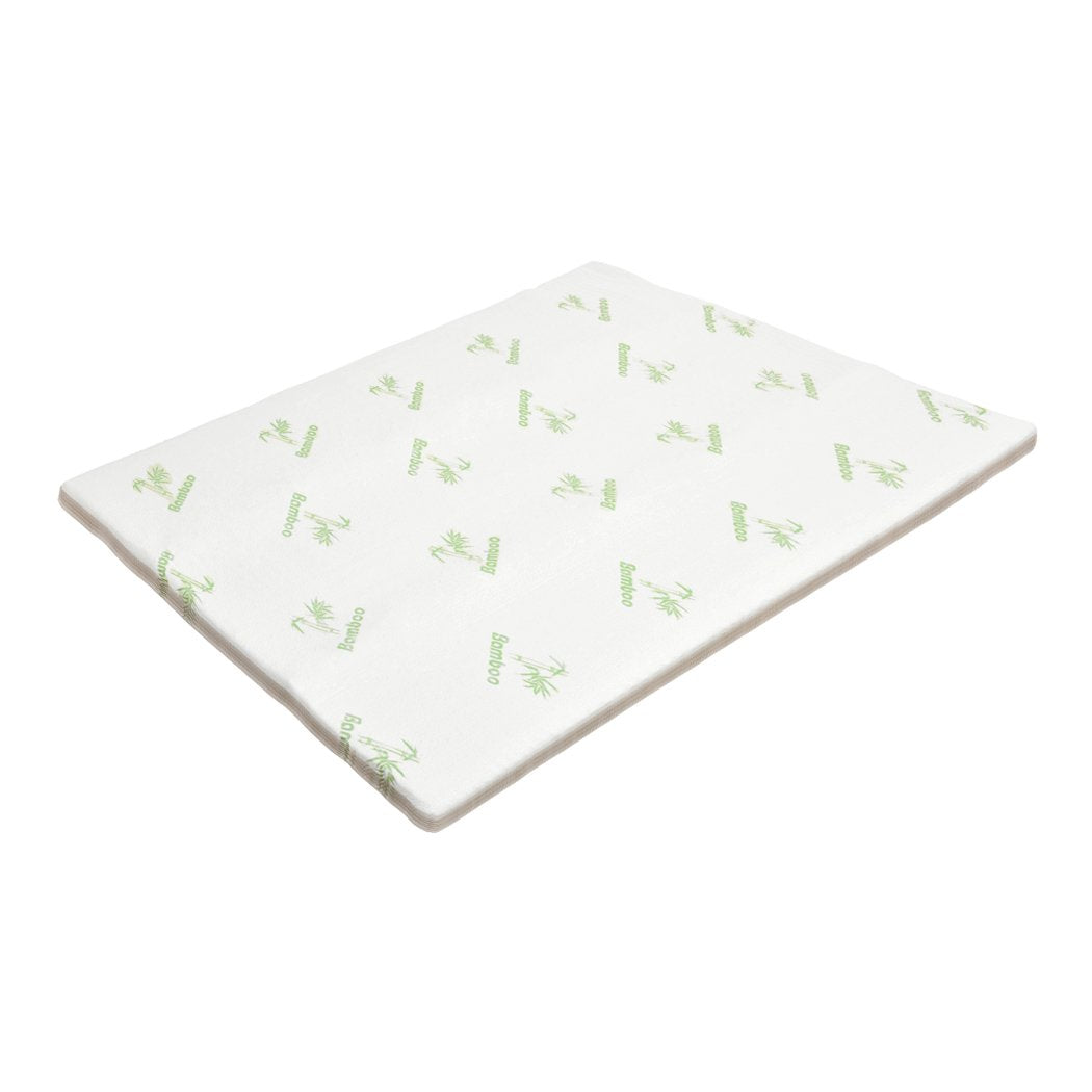 COOL GEL Memory Foam Mattress Topper Bamboo Fabric Cover 4CM 5-Zone Double Dreamz