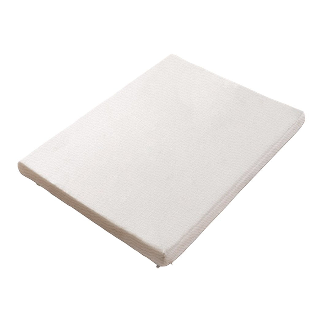 7cm Memory Foam Bed Mattress Topper Polyester Underlay Cover King Single Dreamz
