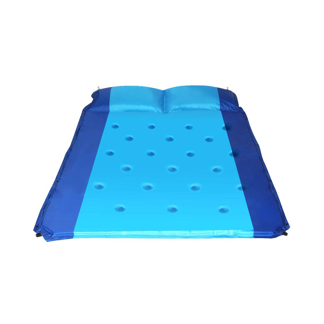 Self Inflating Mattress Double Sleeping Mat Air Bed Pad Camping Hiking Pillow Mountview