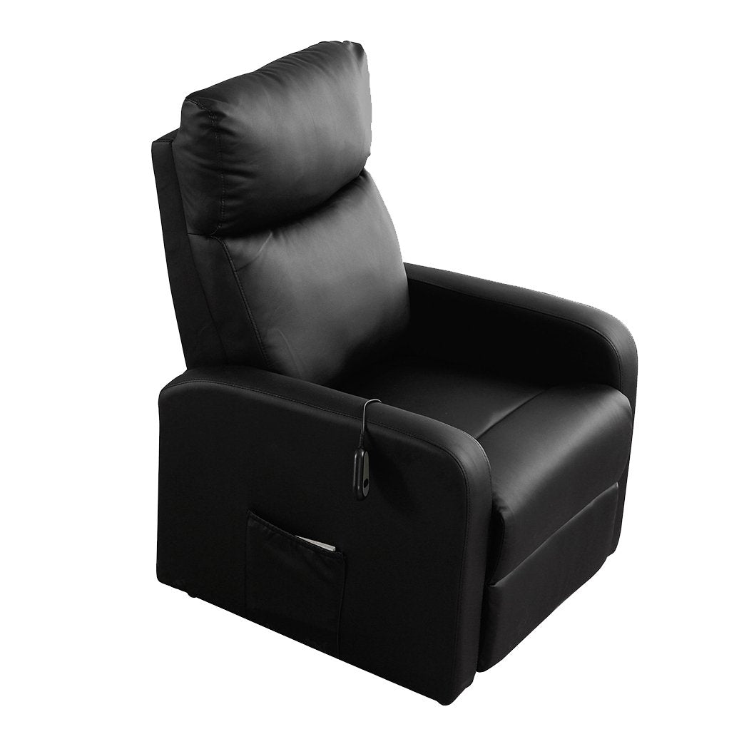 Electric Massage Chair Recliner Chairs Full Body Neck Heated Seat Black Levede