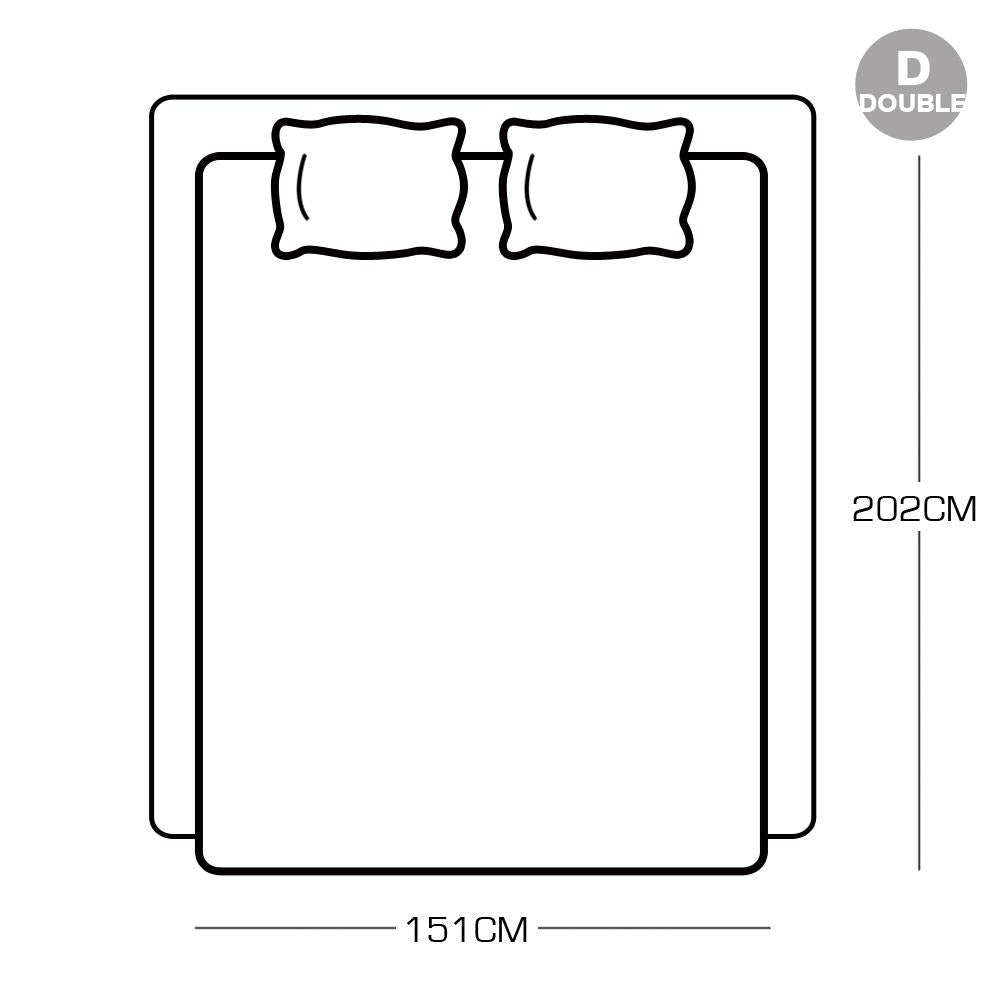 202x151cm Cotton Anti Anxiety Weighted Blanket Cover Protector Blue Dreamz