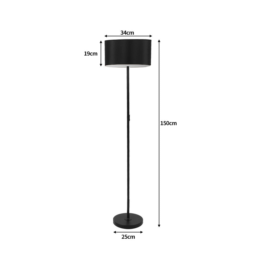 Modern LED Floor Lamp Stand Reading Light Decoration Indoor Classic Linen Fabric Big Bedding Australia