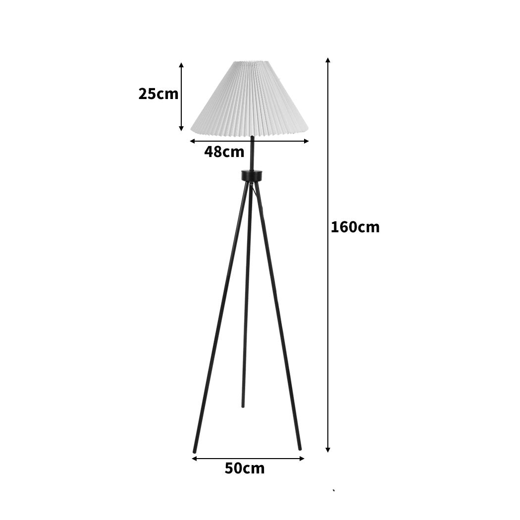 Modern LED Floor Lamp Stand Reading Light Decoration Indoor Classic Linen Fabric Big Bedding Australia