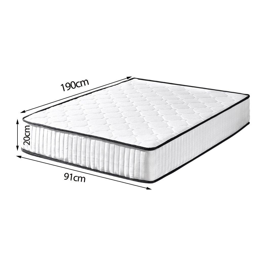 5 Zoned Pocket Spring Bed Mattress in Single Size Dreamz