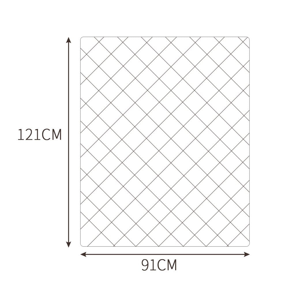 121x91cm Anti Anxiety Weighted Blanket Blankets Bamboo Cover Only Purple Dreamz