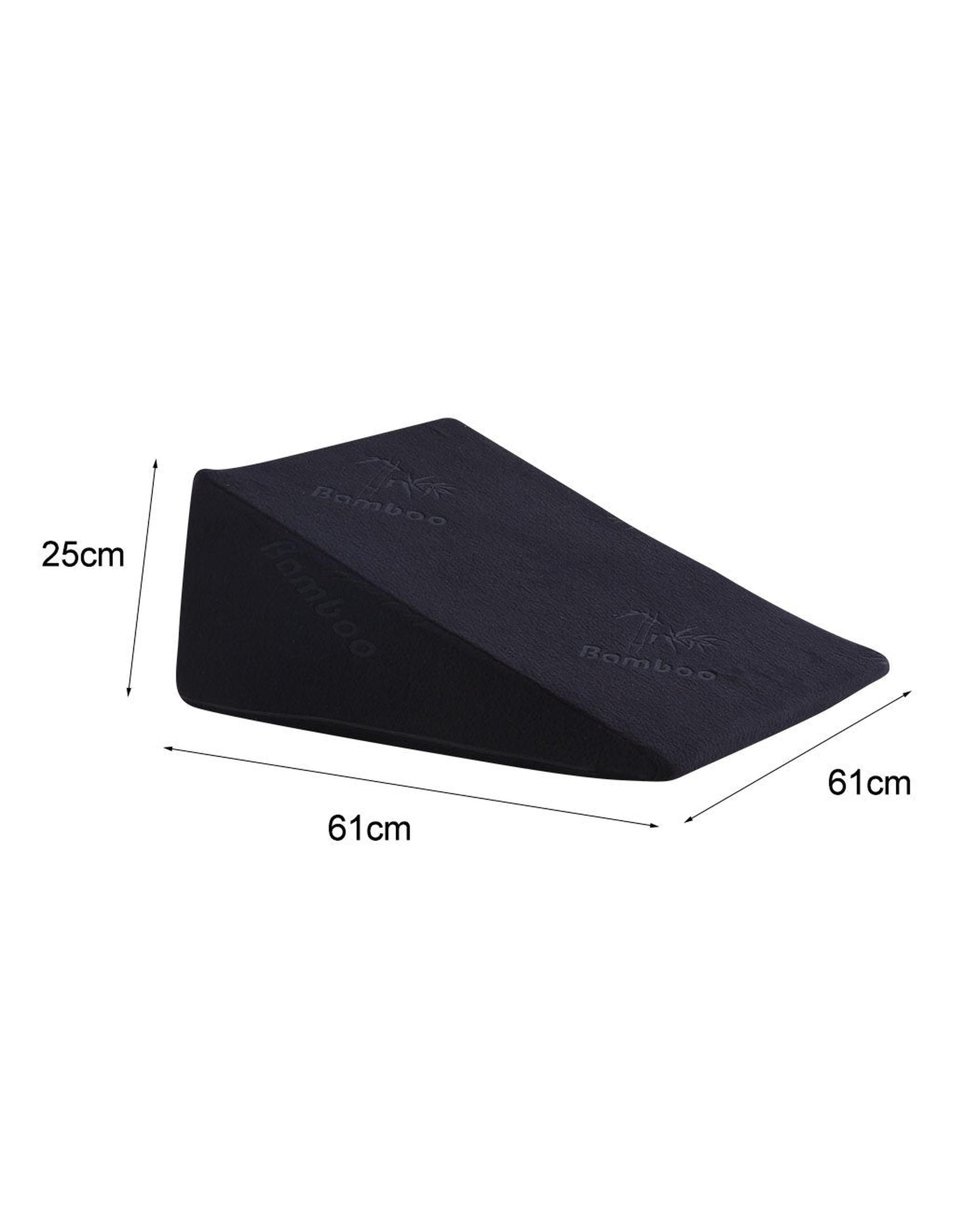 Cool Gel Memory Foam Bed Wedge Pillow Cushion Neck Back Support Sleep with Cover Dreamz
