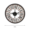 Vintage Chic Wooden Shabby Large Wall Clock Art Round Oversized Digital French Big Bedding Australia
