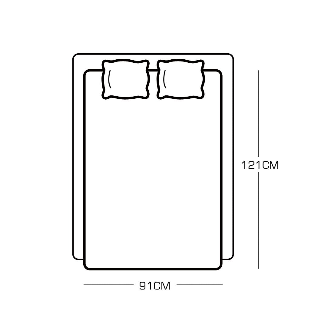 121x92cm Cotton Anti Anxiety Weighted Blanket Cover Protector Beige Dreamz