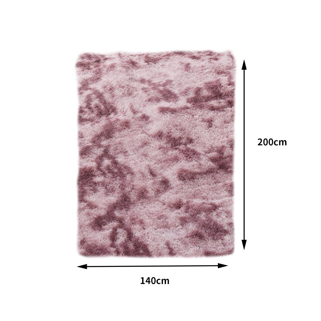 Floor Rug Shaggy Rugs Soft Large Carpet Area Tie-dyed Noon TO Dust 140x200cm Big Bedding Australia