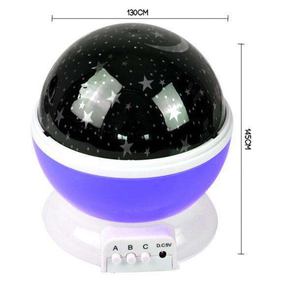 STAR MOON SKY STARRY NIGHT PROJECTOR LIGHT LAMP FOR KIDS BABY BEDROOM PURPLE Big Bedding Australia