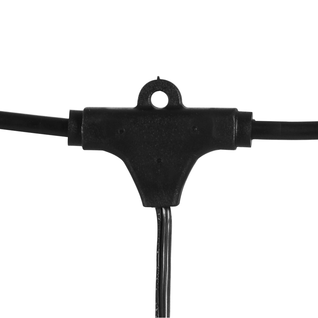 50M Festoon String Lights Xmas Wedding Party Waterproof Garden Outdoor Big Bedding Australia