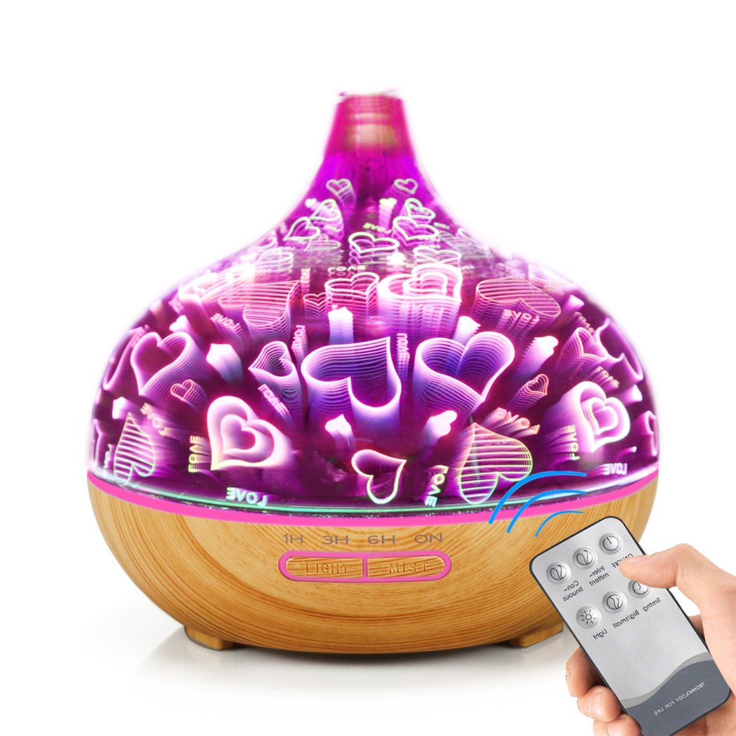 Aroma Diffuser Aromatherapy Ultrasonic Humidifier Essential Oil Purifier Heart Big Bedding Australia