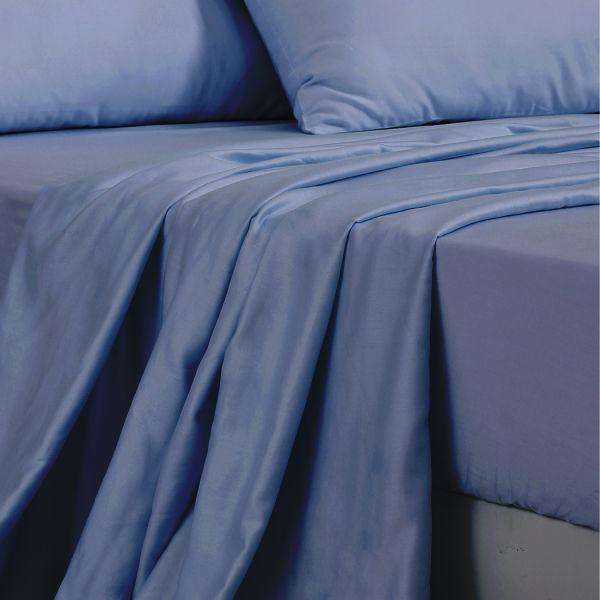 4 PCS NATURAL BAMBOO COTTON BED SHEET SET - BLUISH GREY Dreamz