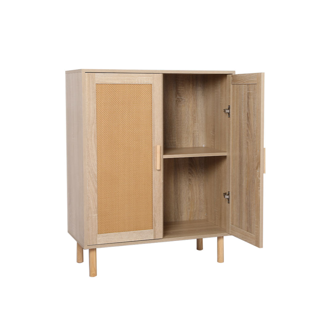 Storage Cabinet Rattan Dresser Chest of Drawers Tallboy Wooden Cabinet Levede