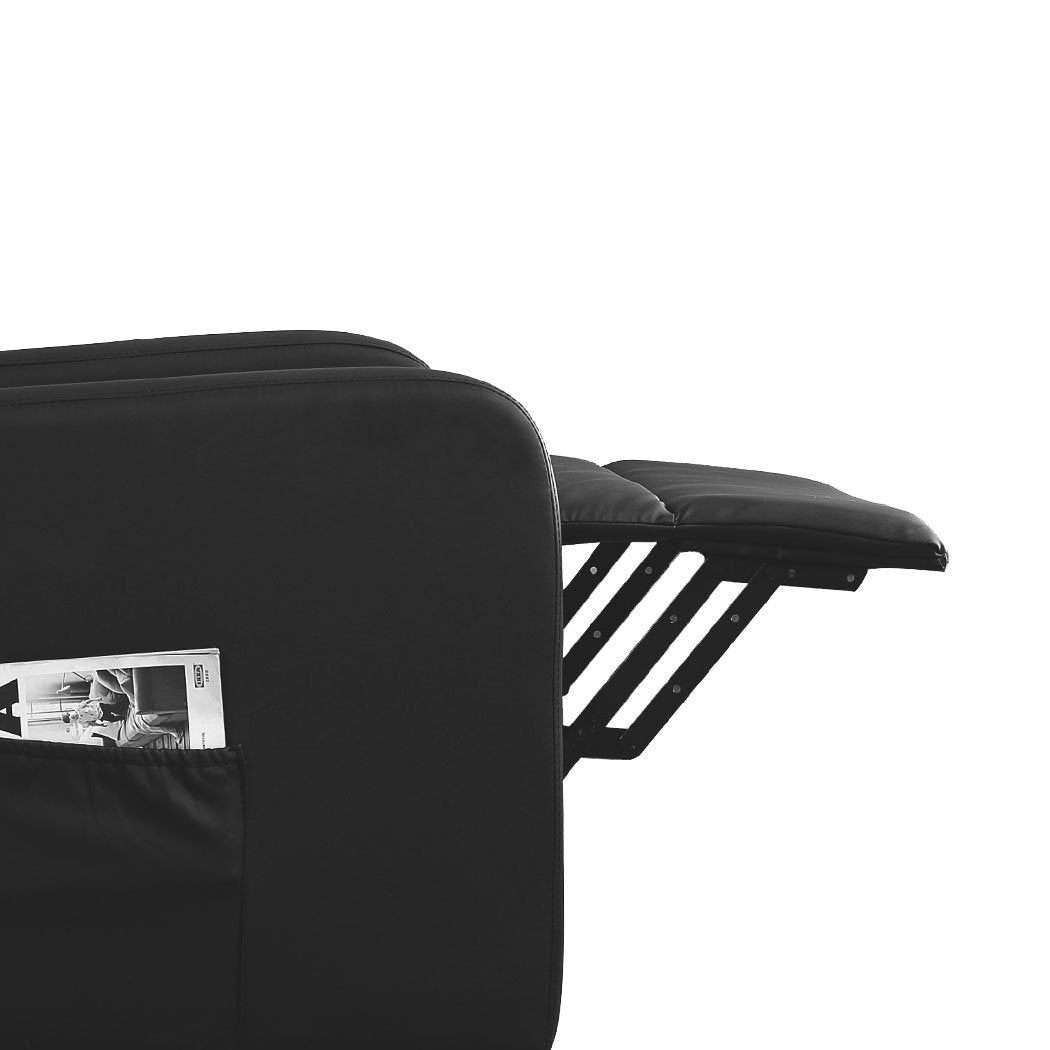 Electric Massage Chair Recliner Chairs Full Body Neck Heated Seat Black Levede