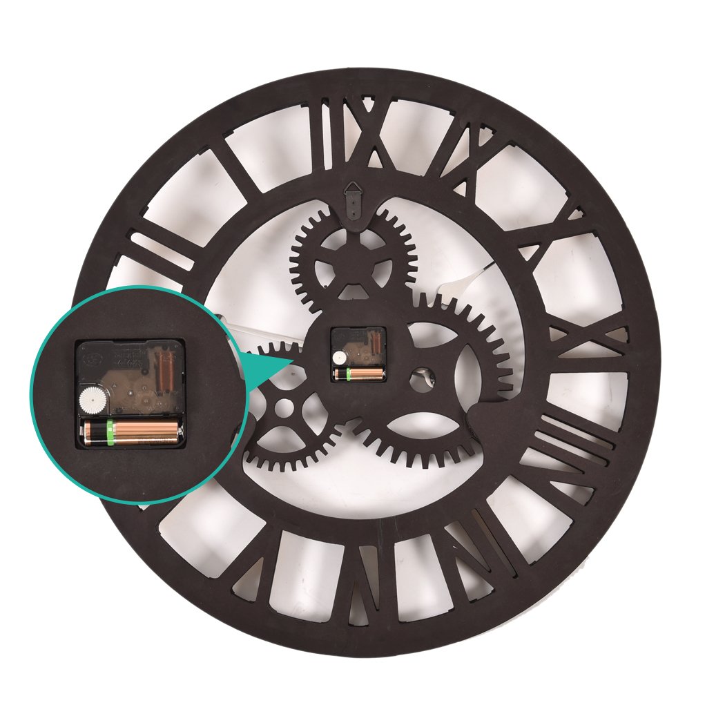 Chic Large Art Wall Clock Rustic Iron Metal Vintage Industrial luxury French Big Bedding Australia