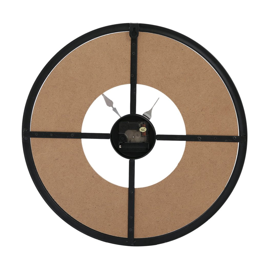 Vintage Chic Wooden Shabby Large Wall Clock Art Round Oversized Digital French Big Bedding Australia