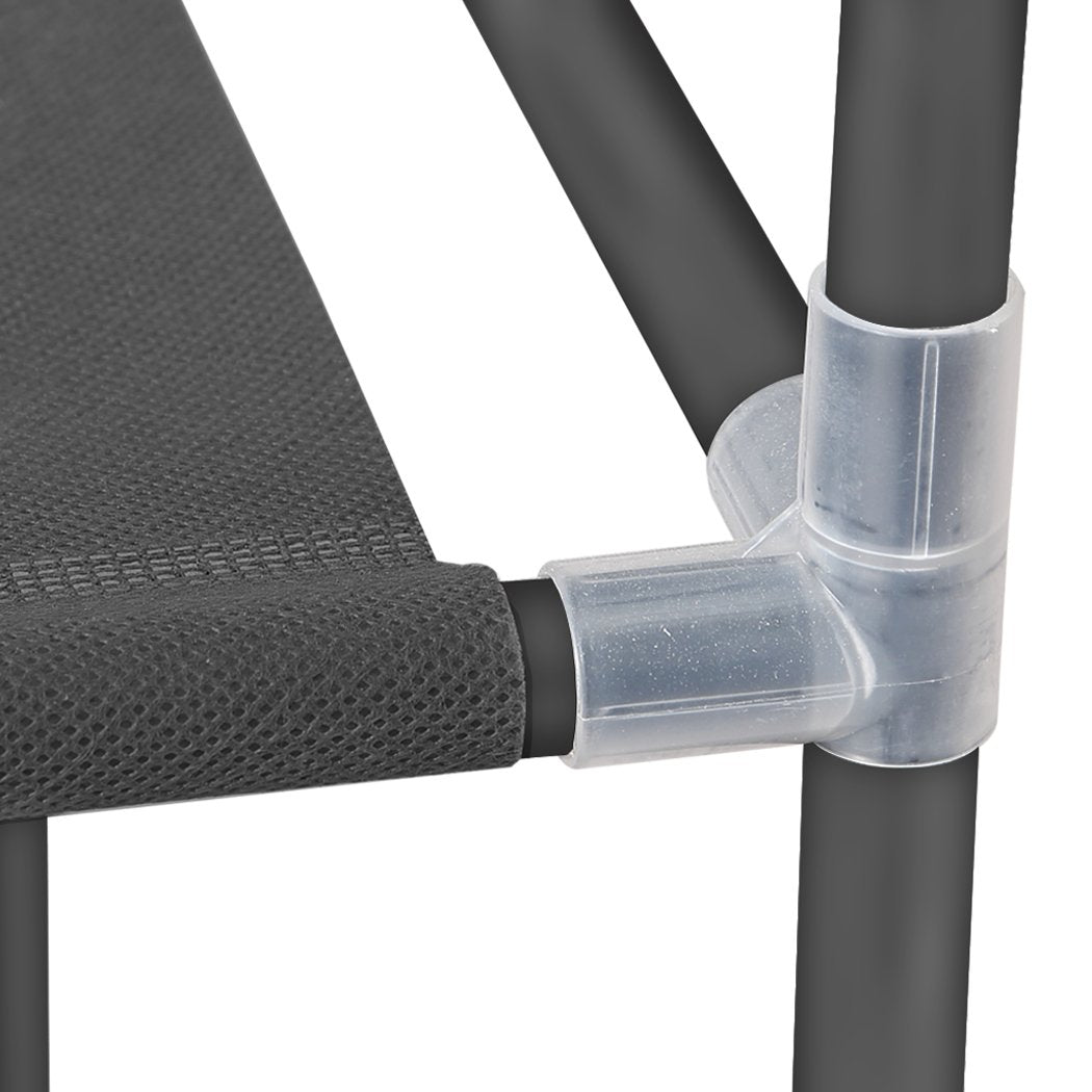 Portable Corner Clothes Closet Wardrobe Storage Organiser Rack Unit Shelf Levede