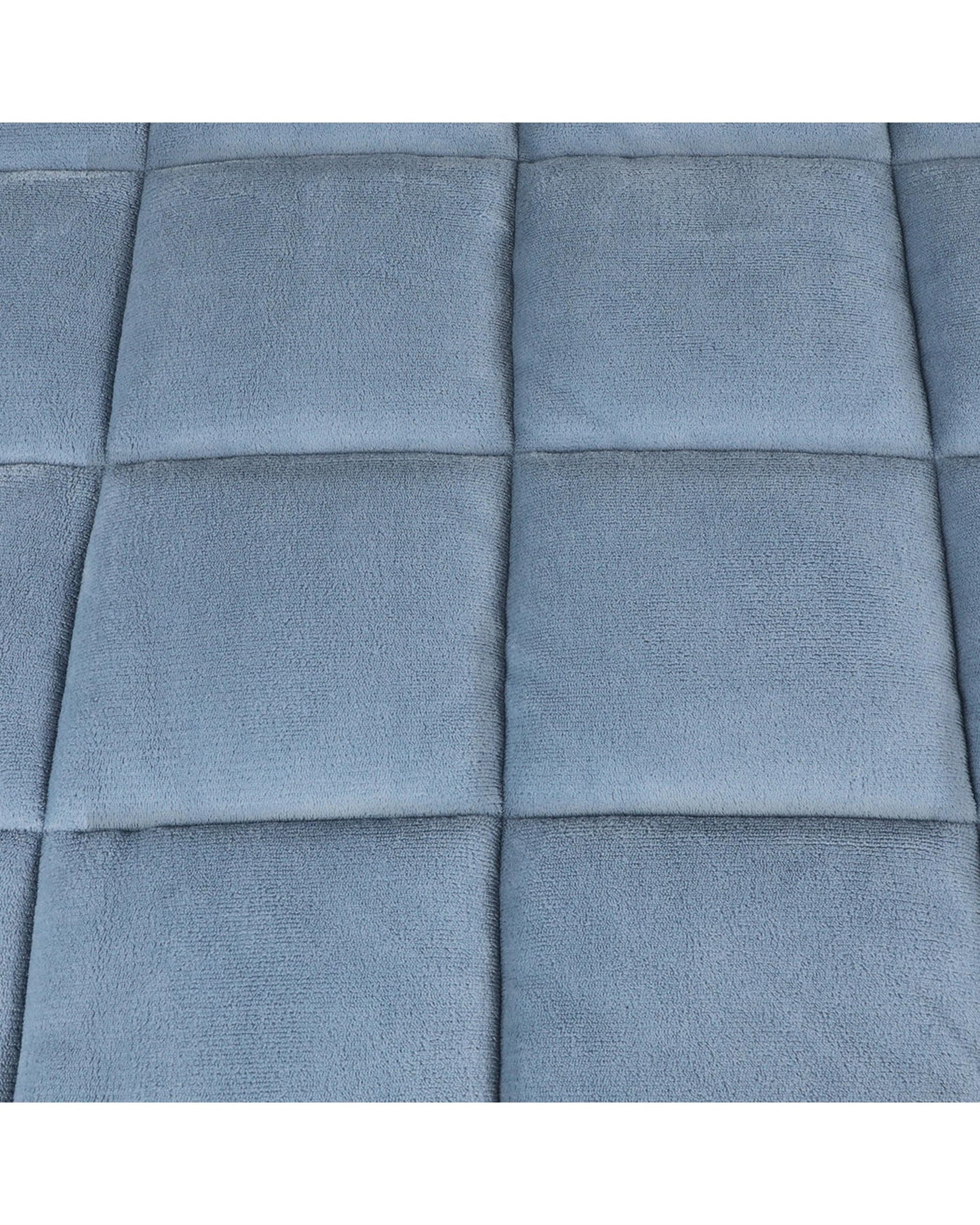 Quilt Doona Comforter Blanket Velvet Winter Warm King Bedding Blue 500GSM Dreamz