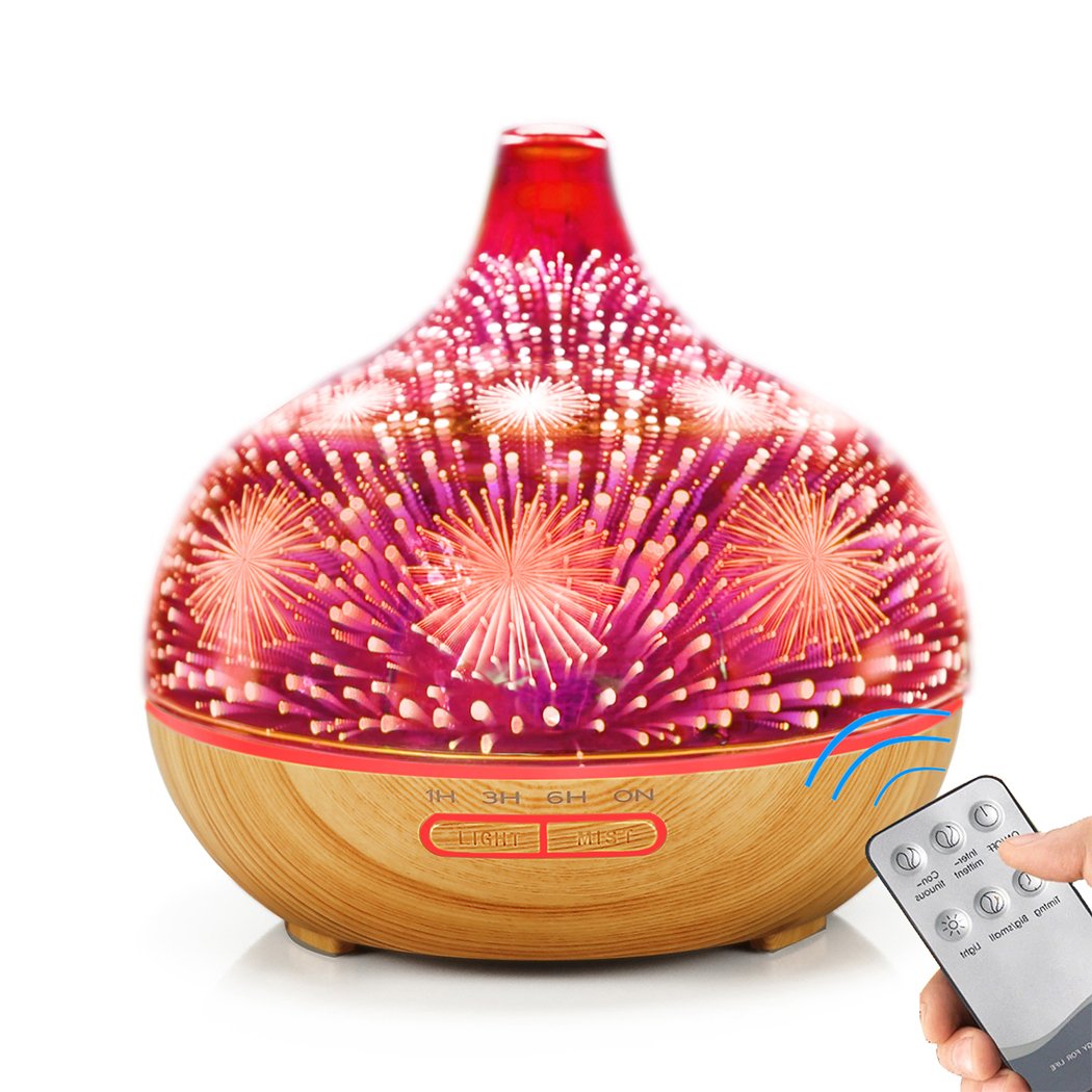 Aroma Diffuser Aromatherapy Ultrasonic 3D Air Humidifier Purifier Fireworks Big Bedding Australia