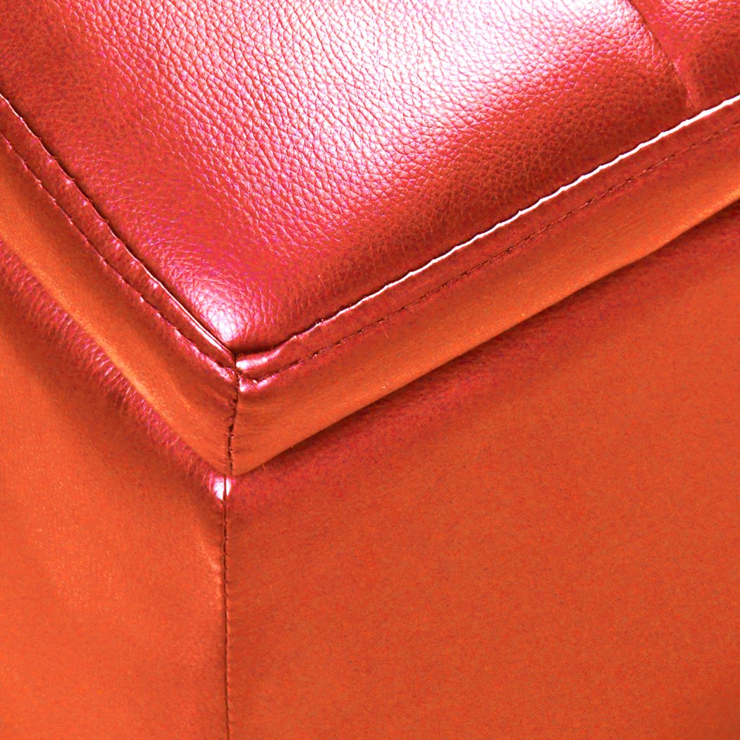 Blanket Box Storage Ottoman PU Leather Fabric Chest Toy Clothes Foot Stool Bed Big Bedding Australia