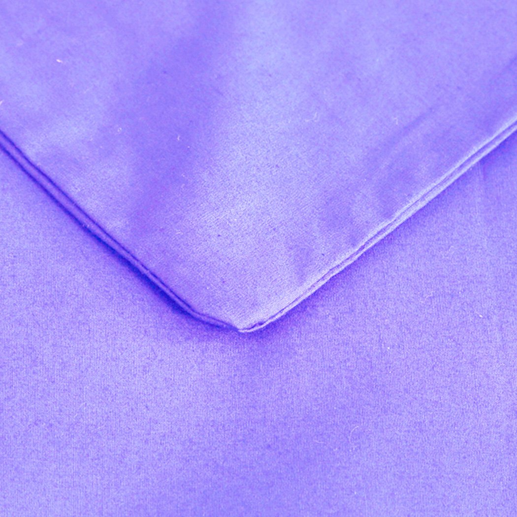 121x91cm Anti Anxiety Weighted Blanket Blankets Bamboo Cover Only Purple Dreamz