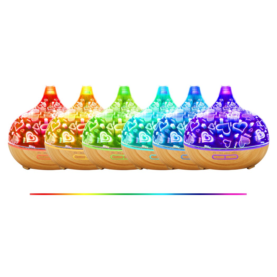 Aroma Diffuser Aromatherapy Ultrasonic Humidifier Essential Oil Purifier Heart Big Bedding Australia