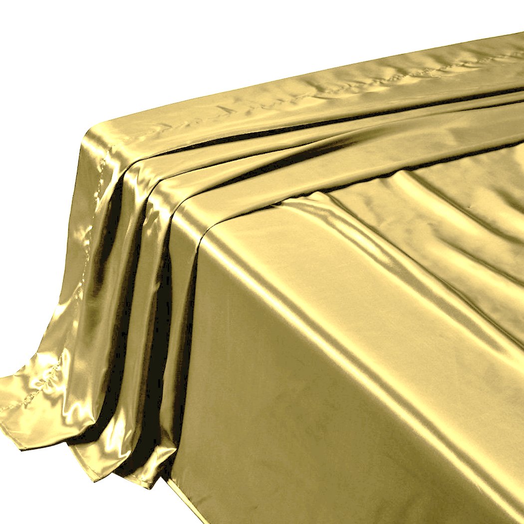 Silk Satin Quilt Duvet Cover Set in Queen Size in Ivory Colour Dreamz