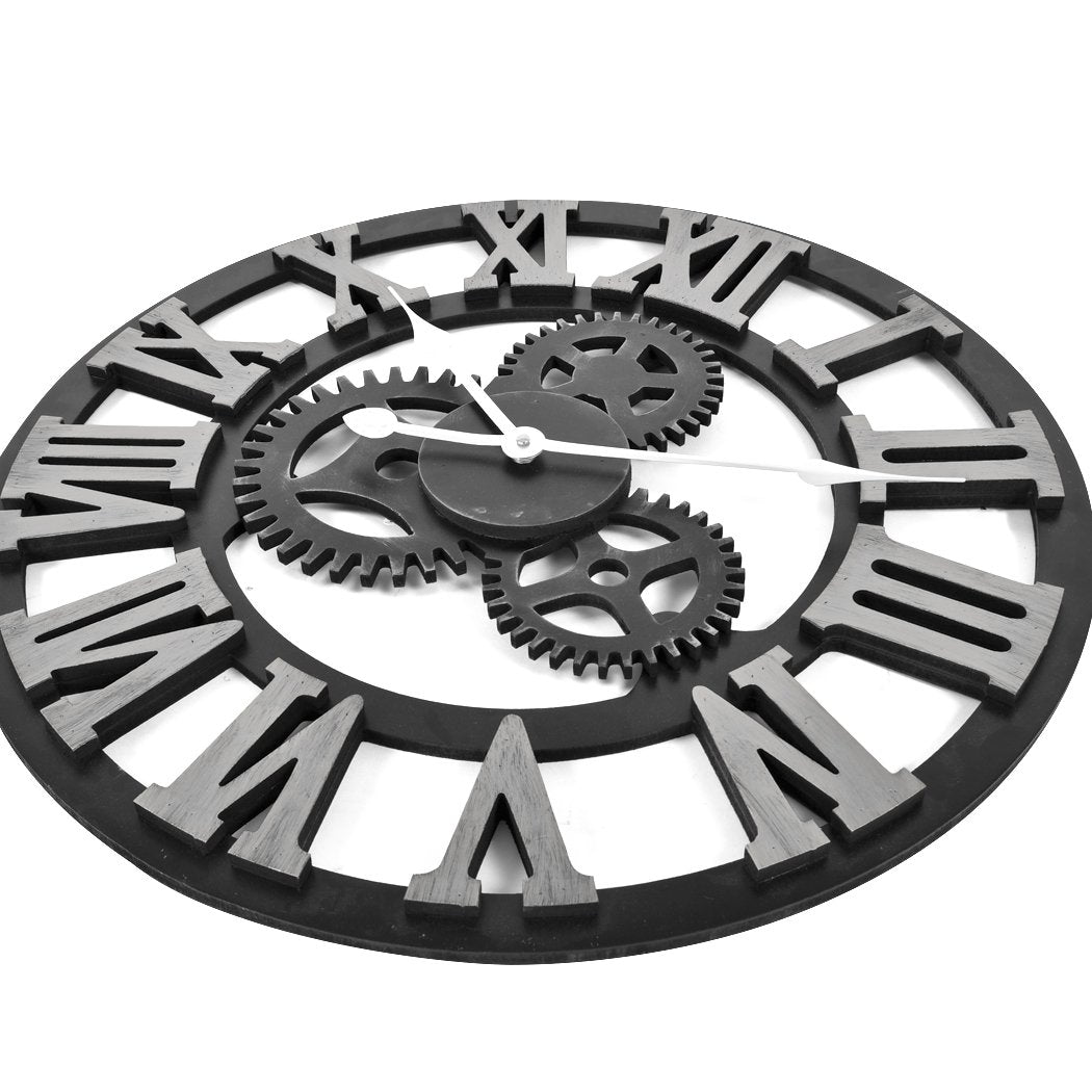 Chic Large Art Wall Clock Rustic Iron Metal Vintage Industrial luxury French Big Bedding Australia