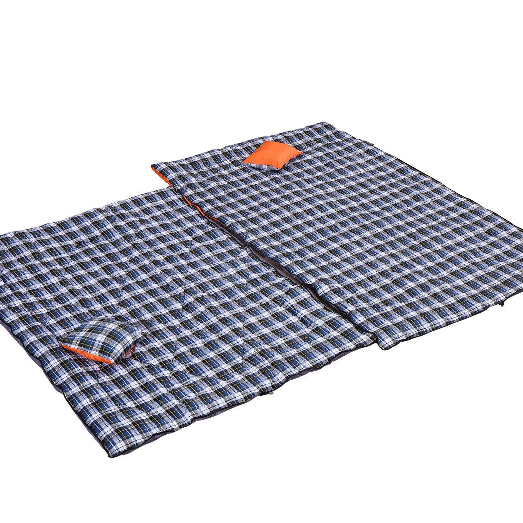 -10Â°C Double Indoor Outdoor Adult Camping Hiking Envelope Sleeping Bag Mountview