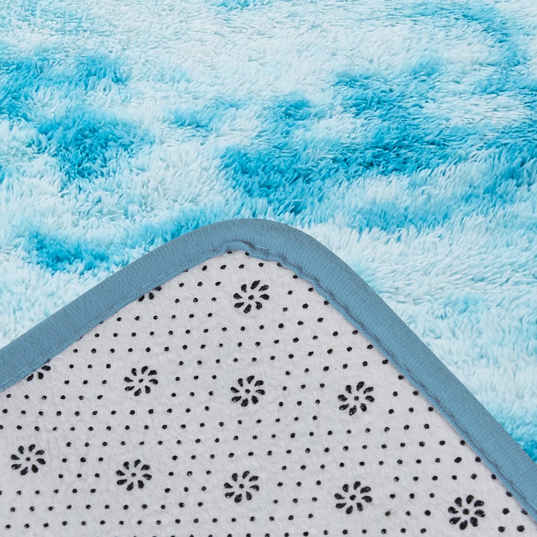 Floor Rug Shaggy Rugs Soft Large Carpet Area Tie-dyed Maldives 80x120cm Big Bedding Australia