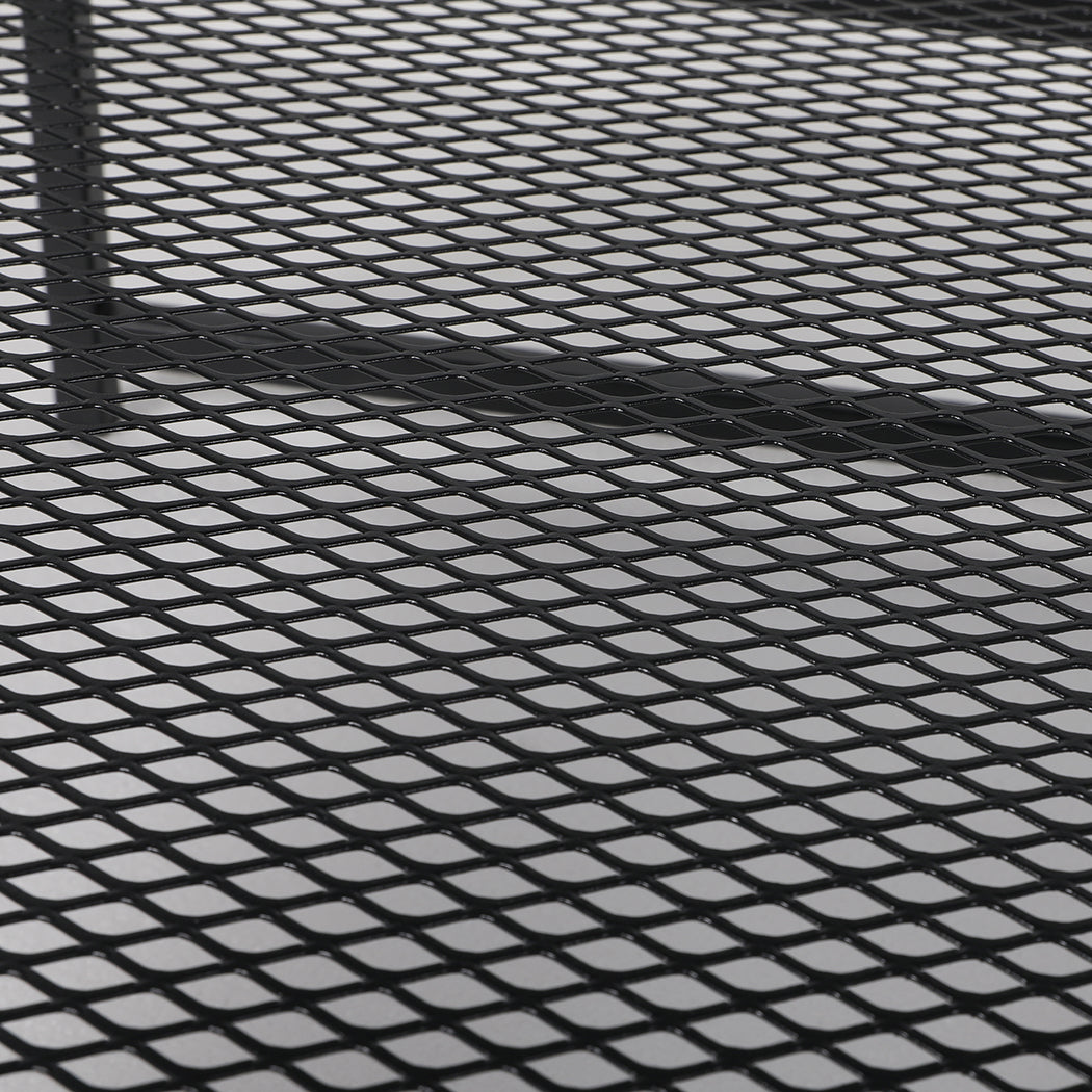 2-Tier Side Table Open Design Steel Home Shelf Compact Storage End Table Levede