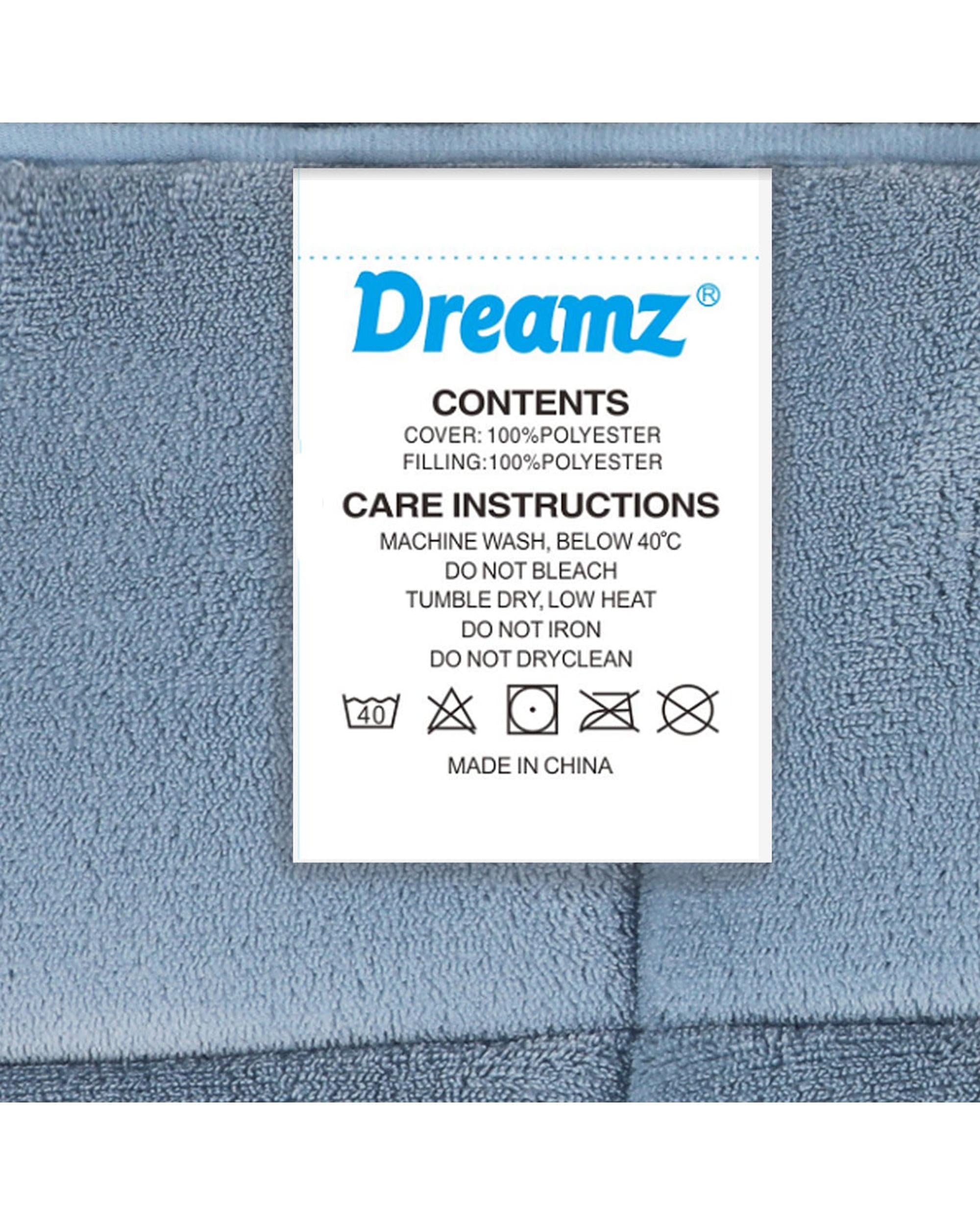 Quilt Doona Comforter Blanket Velvet Winter Warm Super King Bedding Blue Dreamz