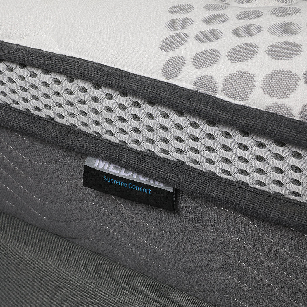 Pocket Spring Mattress Cool Gel Memory Foam  Euro Top Medium Soft 30CM - DOUBLE Dreamz