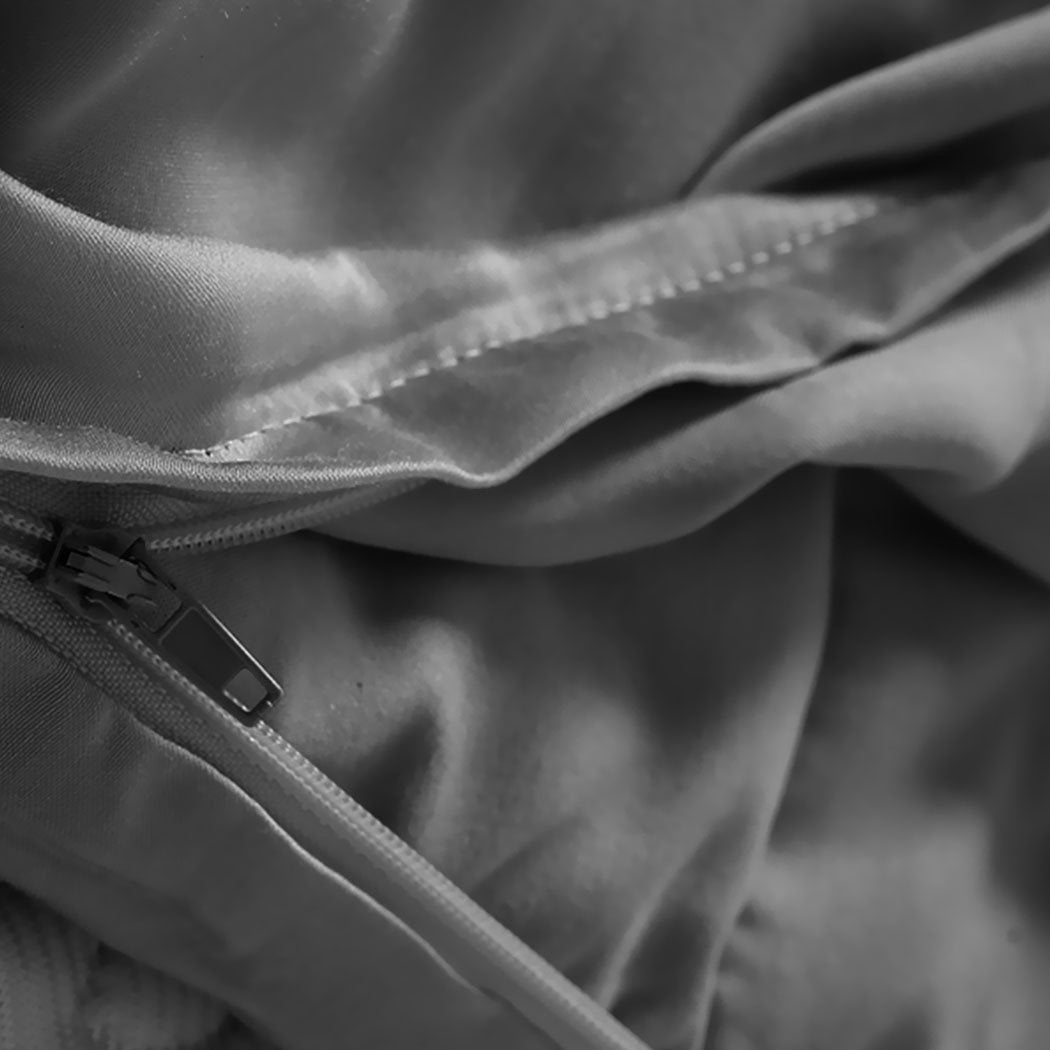 2KG Kids Anti Anxiety Weighted Blanket Bamboo Fiber Cover Pillowcase Grey Dreamz