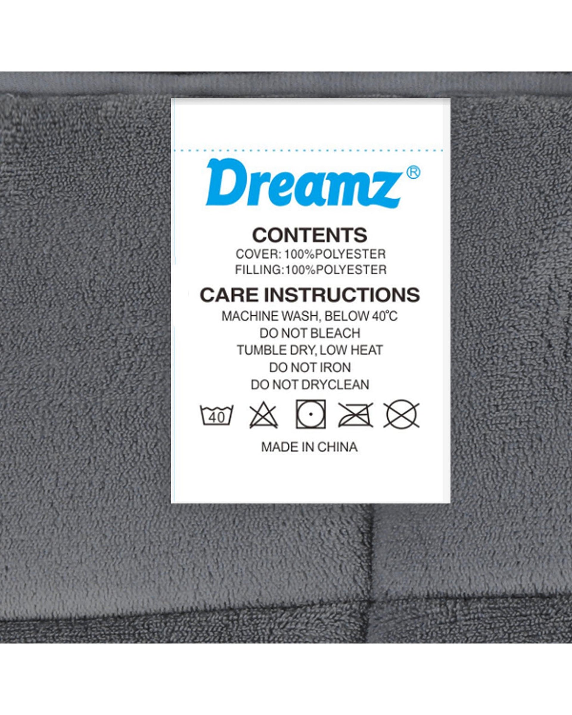 Quilt Doona Comforter Blanket Velvet Winter Warm Super King Bedding Grey Dreamz