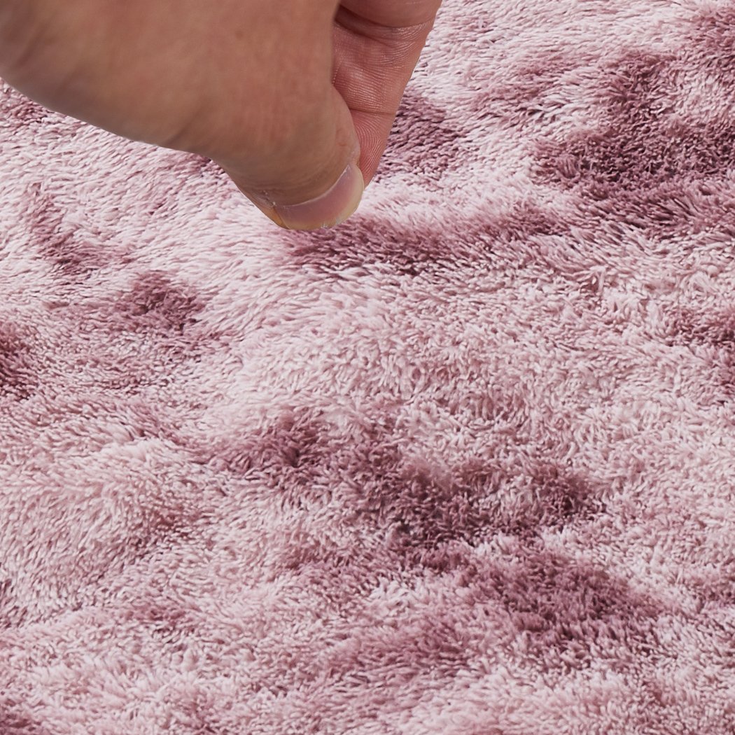 Floor Rug Shaggy Rugs Soft Large Carpet Area Tie-dyed Noon TO Dust 80x120cm Big Bedding Australia
