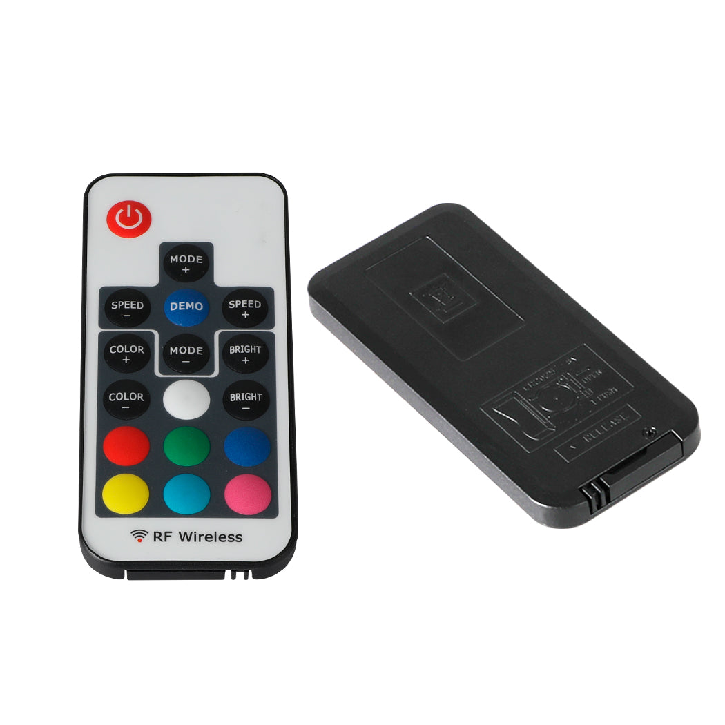 TV Cabinet Entertainment Unit Stand RGB LED Furniture Wooden Shelf 130cm Levede