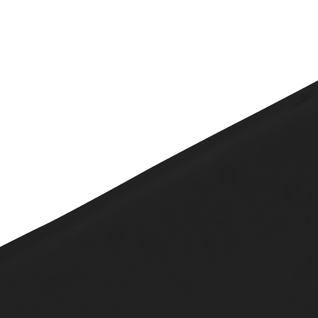 PU Leather Bed Headboard with Wooden Legs in Single Size in Black Colour Levede