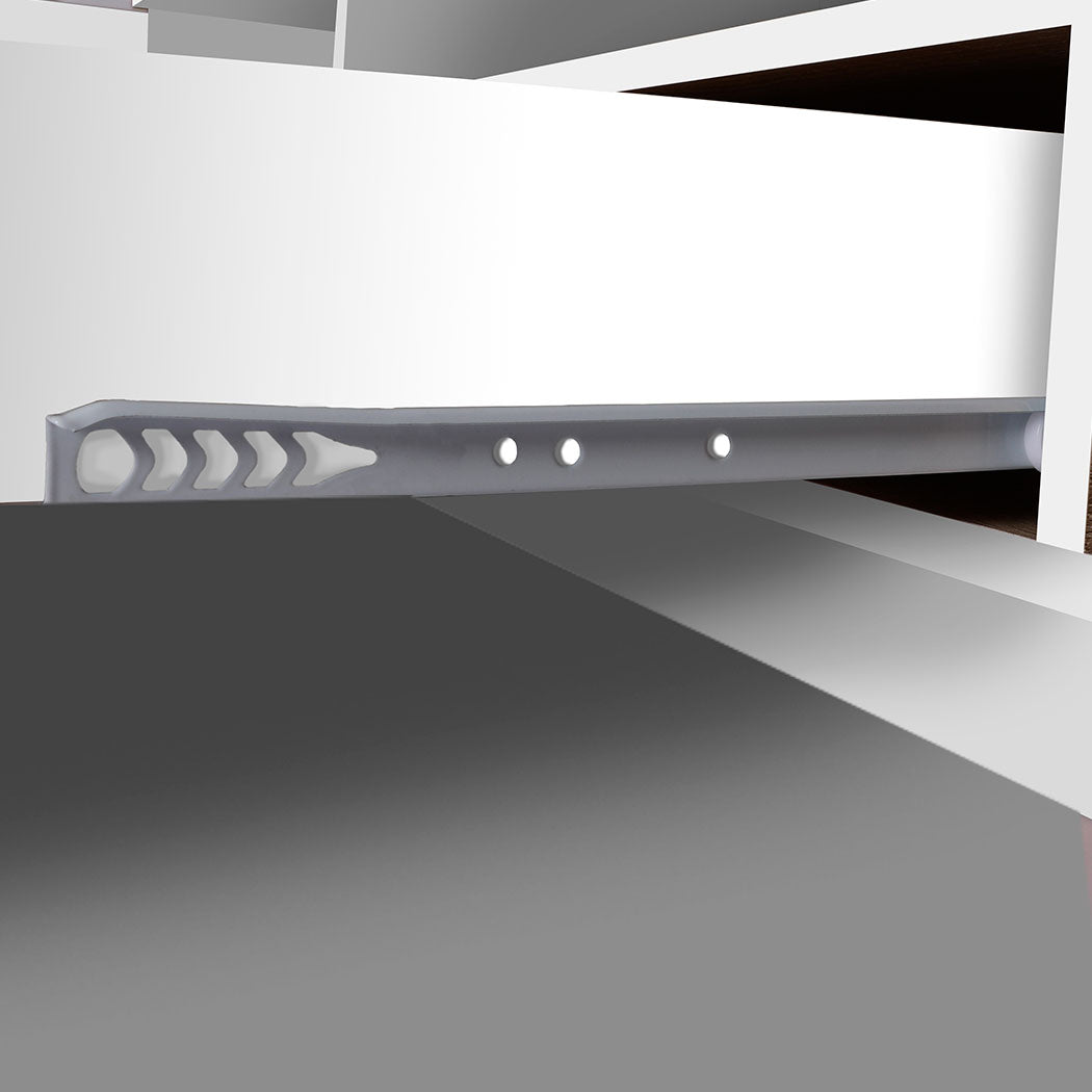 TV Cabinet Entertainment Unit Stand RGB LED Furniture Wooden Shelf 180cm Levede